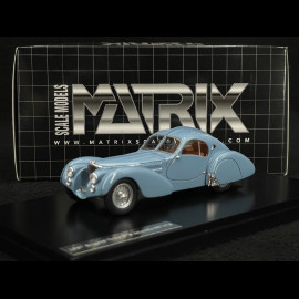 Bugatti T57S Atlantic 1937 Grau Blau 1/43 Matrix MX40205-111