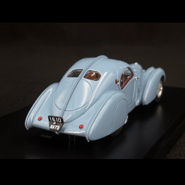 Bugatti T57S Atlantic 1937 Grau Blau 1/43 Matrix MX40205-111