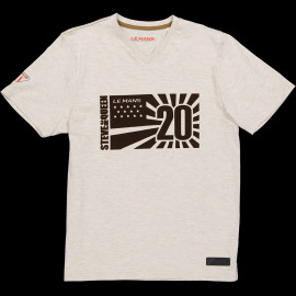 Steve McQueen T-shirt Le Mans n° 20 Flag Sand SQ242SSM05-602 - Men