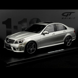 Mercedes-Benz C63 AMG 2008 Silber Grau 1/18 GT Spirit GT462