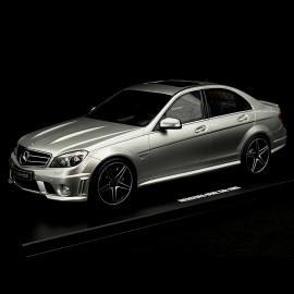 Mercedes-Benz C63 AMG 2008 Silber Grau 1/18 GT Spirit GT462