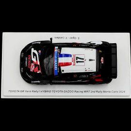 Toyota GR Yaris Rally1 HYBRID n° 17 2. Platz Rallye Monte Carlo 2024 1/43 Spark S6852