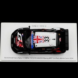 Toyota GR Yaris Rally1 HYBRID n° 33 3rd Rallye Monte Carlo 2024 1/43 Spark S6851