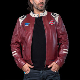 Steve McQueen Jacke Riverside Raceway 1966 Leder Dunkelrot 27493-4010 - Herren