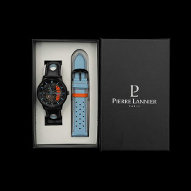 Automatic Watch Exclusive Set RS Selection x Pierre Lannier Racing Double Leather Strap