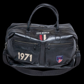 Maxi Ledertasche Steve McQueen Le Mans 1971 Weekender 72h Schwarz 27489-3046