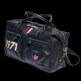 Große Ledertasche Steve McQueen Le Mans 1971 Weekender 48h Schwarz 27490-3046