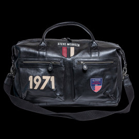 Big Leather bag Steve McQueen Le Mans 1971 Weekender 48h Black 27490-3046