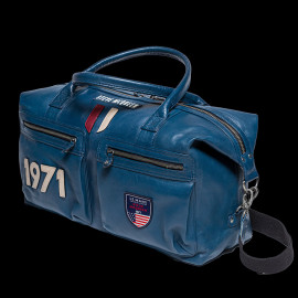 Big Leather bag Steve McQueen Le Mans 1971 Weekender 48h Royal Blue 27490-0012