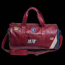 Leather Sport Bag Steve McQueen Indian Dunes 1970 Motocross Dark Red 27481-4010