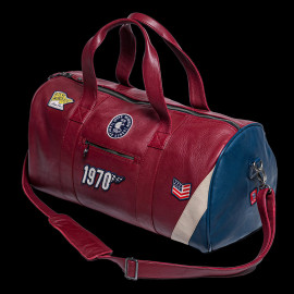 Leather Sport Bag Steve McQueen Indian Dunes 1970 Motocross Dark Red 27481-4010