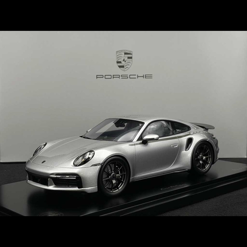 SEHR RAR Porsche 911 Turbo Type 992 50. Jahrestag GT Silber 1/18 Spark WAP0212120S50Y