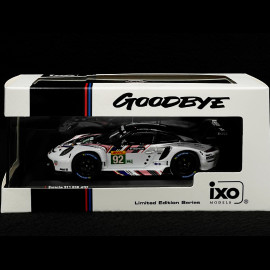 Porsche 911 RSR-19 Typ 991 n° 92 Goodbye 8h Bahrain 2022 1/43 Ixo LEGT43-23009