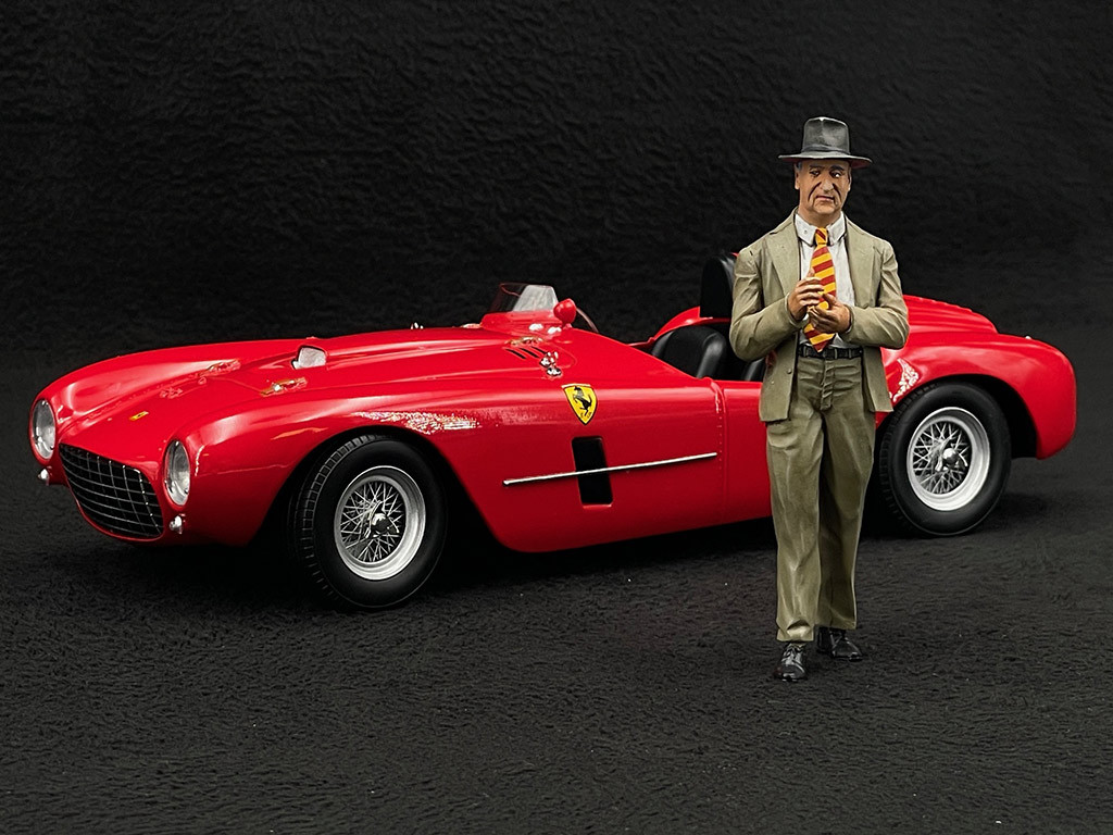 Enzo Ferrari Figurine Diorama 1/18 Le Mans Miniatures FLM118038