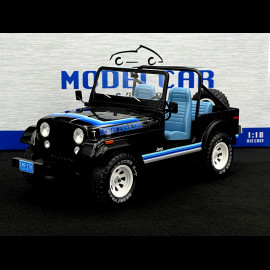 Jeep CJ-7 Golden Eagle 1980 Black / Blue 1/18 Modelcar Group MCG18281