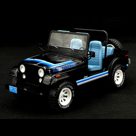 Jeep CJ-7 Golden Eagle 1980 Black / Blue 1/18 Modelcar Group MCG18281