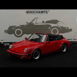 Porsche 911 Carrera 3.2 Cabriolet 1983 Guards Red 1/18 Minichamps 100063030