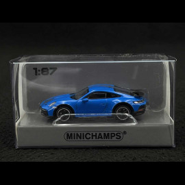 Porsche 911 Dakar Typ 992 2022 Blau 1/87 Minichamps 870062072