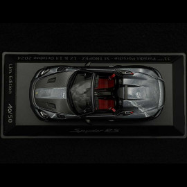 Porsche 718 Spyder RS Type 982 2024 Paradis Porsche St Tropez 2024 Vanadium Grey Metallic 1/43 Spark WAP0202140RSPY