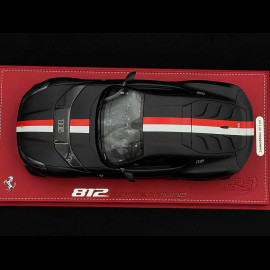 Ferrari 812 Competizione n° 16 Charles Leclerc 2022 Schwarz Matt 1/18 BBR Models P18234