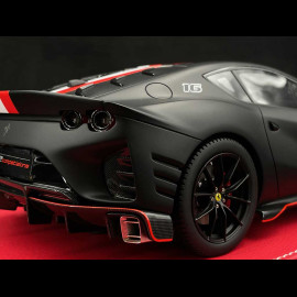 Ferrari 812 Competizione n° 16 Charles Leclerc 2022 Schwarz Matt 1/18 BBR Models P18234