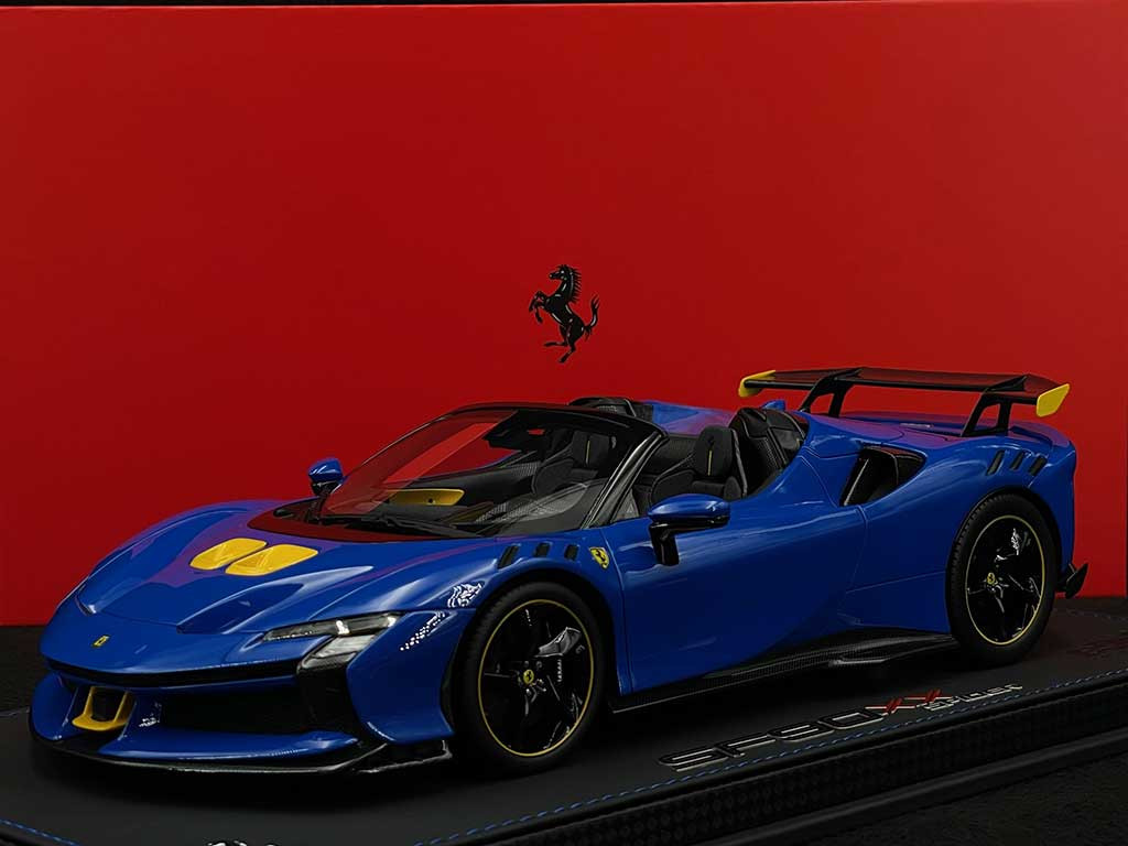 Ferrari SF90 XX Spider 2024 Azzurro Dino 1/18 BBR Models P18238A