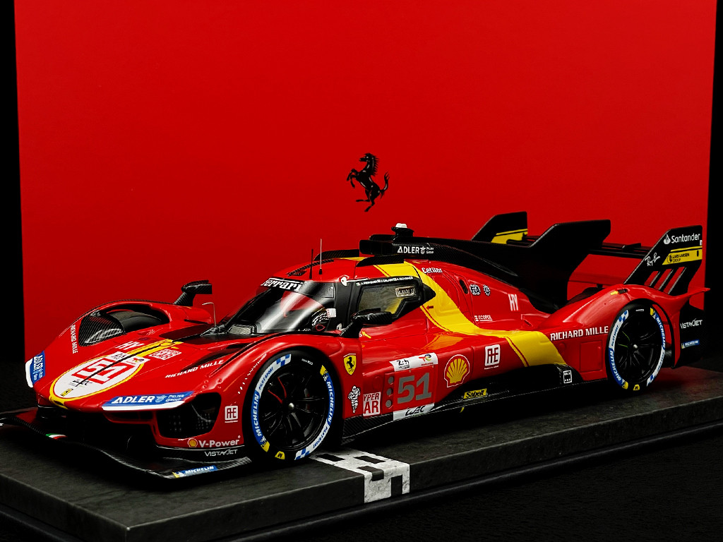 Ferrari 499P n° 51 Winner 24h Le Mans 2023 1/18 BBR Models P18239