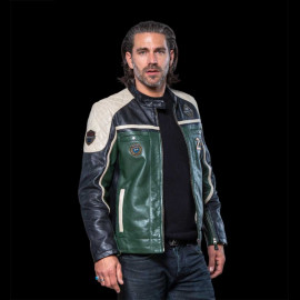 Leather Jacket 24h Le Mans Dark Green Lino 27475-3037 - men