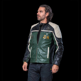 Leather Jacket 24h Le Mans Dark Green Lino 27475-3037 - men