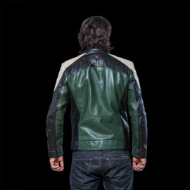 Leather Jacket 24h Le Mans Dark Green Lino 27475-3037 - men