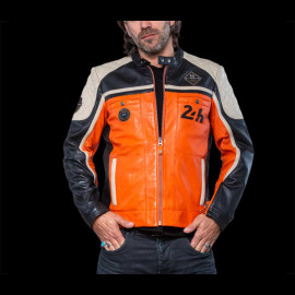 Leather Jacket 24h Le Mans Orange Lino 27475-2090 - men