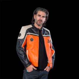 Leather Jacket 24h Le Mans Orange Lino 27475-2090 - men