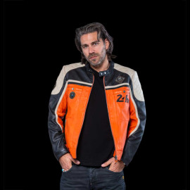 Leather Jacket 24h Le Mans Orange Lino 27475-2090 - men