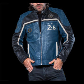 Leather Jacket 24h Le Mans Royal Blue Lino 27475-0012 - men