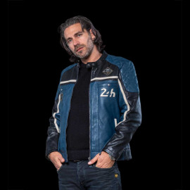 Leather Jacket 24h Le Mans Royal Blue Lino 27475-0012 - men