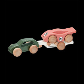 Porsche Macan Wooden car with Porsche 917 on trailer WAP0406220RHZA