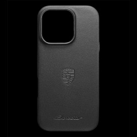 Porsche Hard Case Boxster iPhone 16 Pro Black Leather WAP0300010SBXS