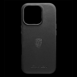 Porsche Hard Case Cayman iPhone 16 Pro Black Leather WAP0300020SCAY