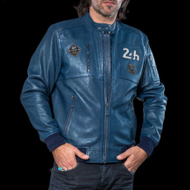 Leather Jacket 24h Le Mans Royal Blue Travis 27477-0012 - men