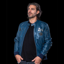 Leather Jacket 24h Le Mans Royal Blue Travis 27477-0012 - men