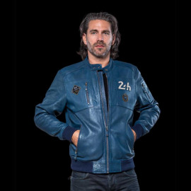 Leather Jacket 24h Le Mans Royal Blue Travis 27477-0012 - men