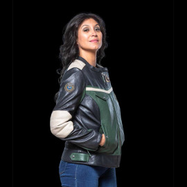 Leather Jacket 24h Le Mans Dark Green Stacie 27479-3037 - women