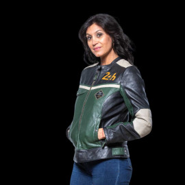 Leather Jacket 24h Le Mans Dark Green Stacie 27479-3037 - women