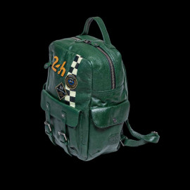 24h Le Mans Backpack Dark Green Leather Jack 27468-3037