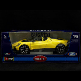 Bugatti W16 Mistral 2023 Yellow 1/18 Bburago 11051Y