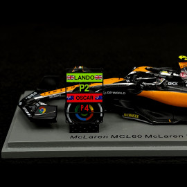 Lando Norris McLaren MCL60 n° 4 Platz 2. GP Großbritannien 2023 1/43 Spark S8593