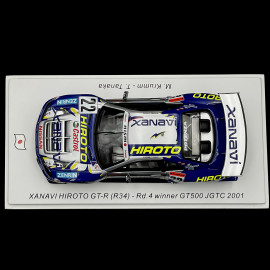 Nissan Skyline GT-R R34 n° 22 Sieger JGTC 2001 1/43 Spark SJ168