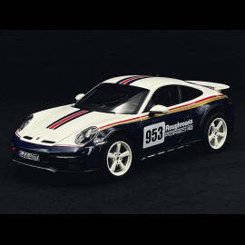 Porsche 911 Dakar Typ 992 n° 953 Roughroads 2023 Enzianblau / Weiß  1/18 Norev 187240