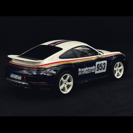 Porsche 911 Dakar Typ 992 n° 953 Roughroads 2023 Enzianblau / Weiß  1/18 Norev 187240