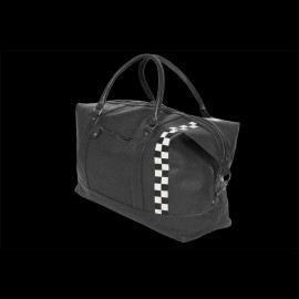 Sehr große Ledertasche 24h Le Mans Weekender 72H Schwarz Matthew 27470-3046